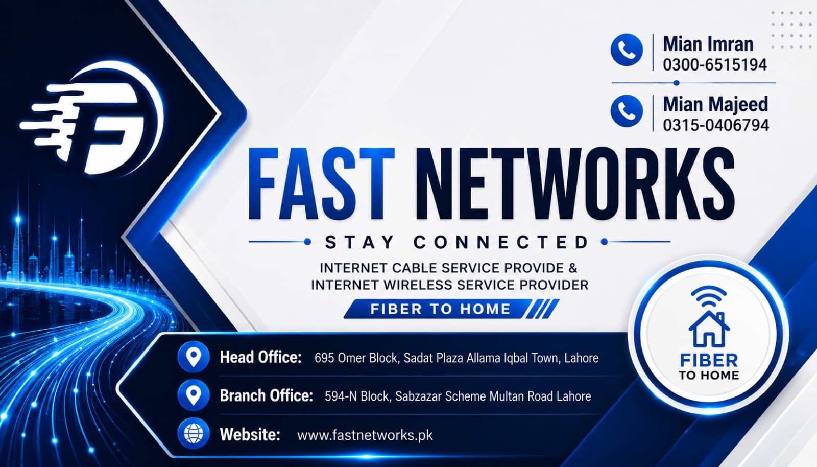 English business card design